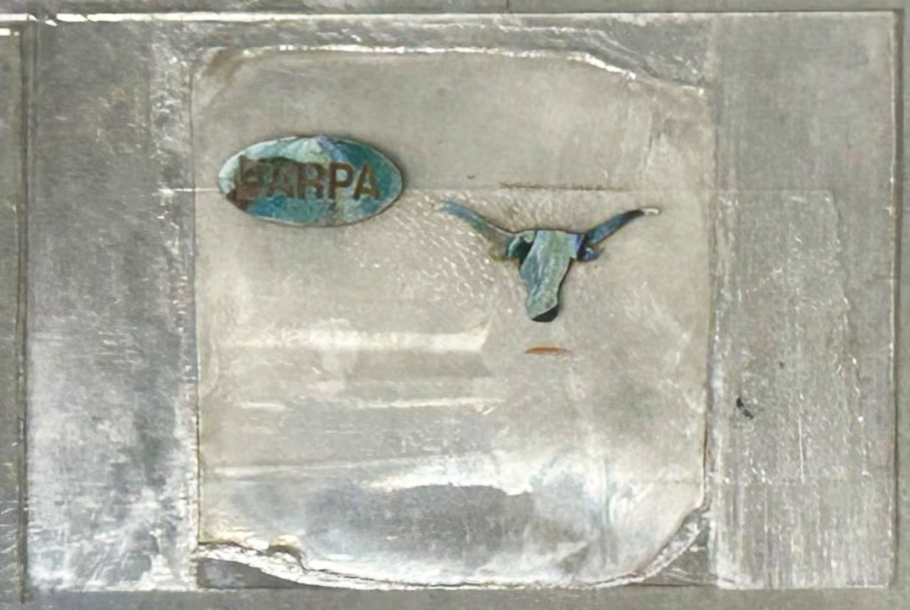 silver patterning longhorn logo