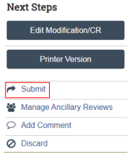 UTRMS Submit function.