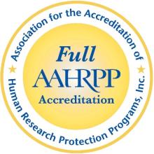 AAHRPP Seal Full Accreditation