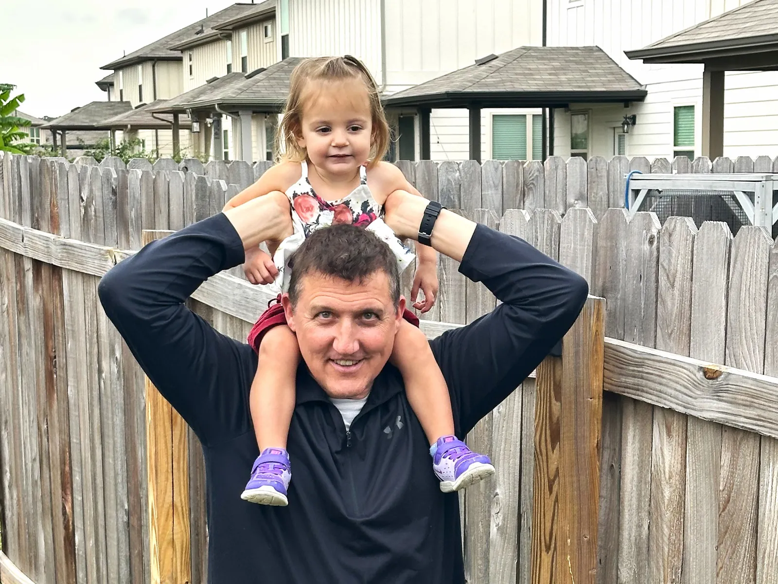 Brandon Norwat with his two-year-old granddaughter Ayla Brandon Norwat with his two-year-old granddaughter Ayla