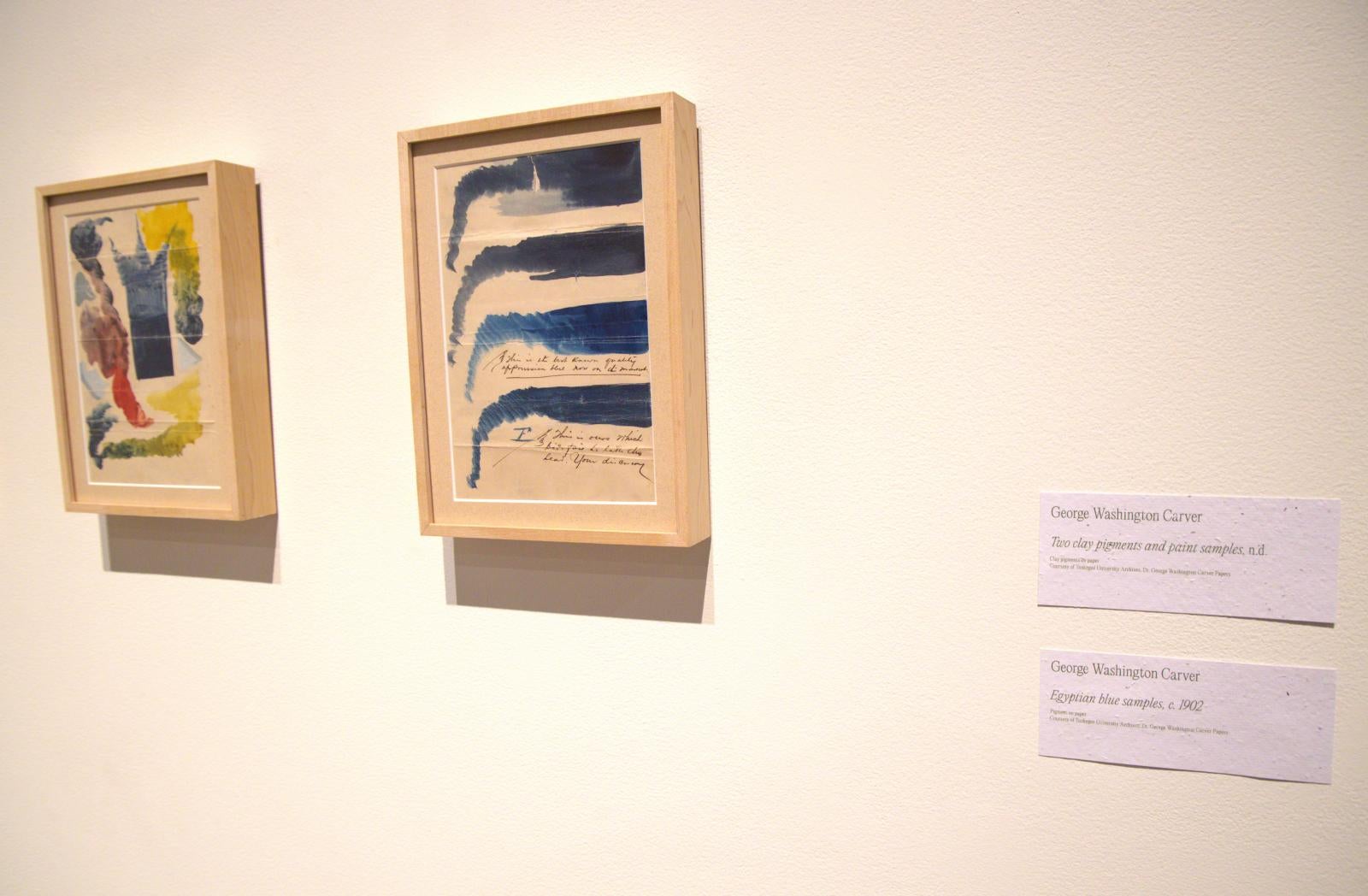 The exhibition, which gets its name from a George Washington Carver pamphlet, includes several of Carver's original paint samples, which he made from Alabama clay.