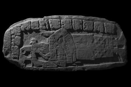 One of the stelae mentioning Ix Ch’ak Ch’een