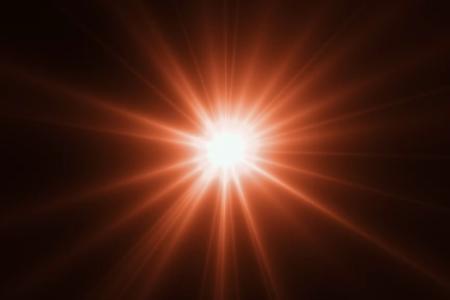 powerful orange light source